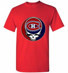 NHL TEAM MONTREAL CANADIENS X GRATEFUL DEAD LOGO BAND Shirt - zezetee