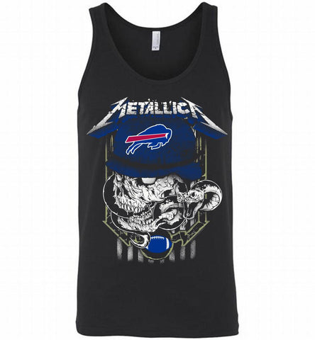 Metallica Skull Snake Buffalo Bills Tank - zezetee