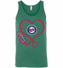 Nurse Heartbeat Minnesota Twins Tank - zezetee