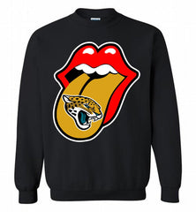 Jacksonville Jaguars  x The Rolling Stones Logo Crewneck Sweatshirt - zezetee