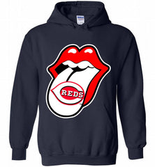 Cincinnati Reds  x The Rolling Stones Logo Hoodie - zezetee