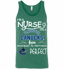 I'M A Nurse And A Vancouver Canucks Fans Gift Tank - zezetee