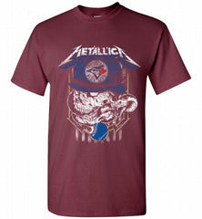 Metallica Skull Toronto Blue Jays Logo Shirt - zezetee