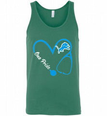 DETROIT LIONS LOVE NURSE ONE PRIDE GIFT Tank - zezetee