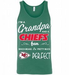 I'M A Grandpa And A Kansas City Chiefs Pretty Much Perfect Tank - zezetee