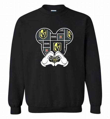 VEGAS GOLDEN KNIGHTS MICKEY LOVE Crewneck Sweatshirt - zezetee