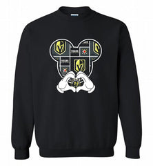VEGAS GOLDEN KNIGHTS MICKEY LOVE Crewneck Sweatshirt - zezetee