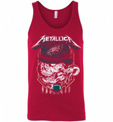 Metallica Skull Snake Philadelphia Eagles Tank - zezetee