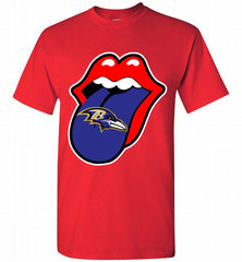 Baltimore Ravens  x The Rolling Stones Logo Shirt - zezetee