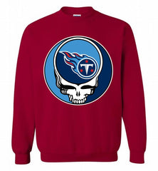 Tennessee Titans Grateful Dead Logo Band Crewneck Sweatshirt - zezetee