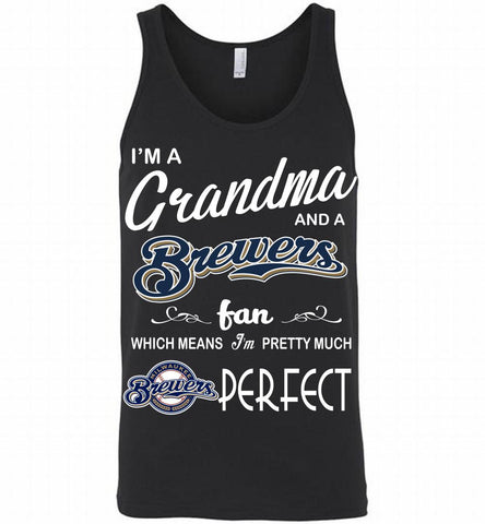 I'M A Grandma And A Milwaukee Brewers Fans Gift Tank - zezetee