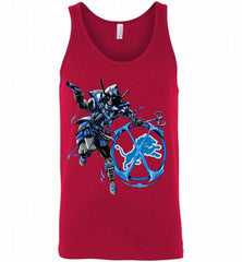 Deadpool Assassin Detroit Lions Fan Tank - zezetee