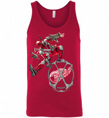 Deadpool Fan Love Red Detroit Red Wings Awesome Tank - zezetee