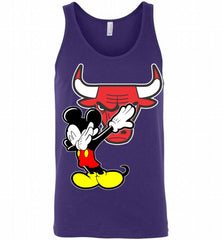 Disney Mickey Mouse Dabbing Chicago Bulls Tank - zezetee