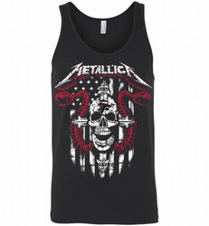 Metallica Snake Skull Atlanta Falcons Logo Tank