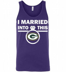 I MARRIED INTO THIS NFL Green Bay Packers Fans Gift Tank - zezetee
