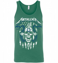 Metallica Snake Skull Indianapolis Colts Logo Tank - zezetee