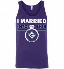 I MARRIED INTO THIS MLB Tampa Bay Rays Fans Tank - zezetee