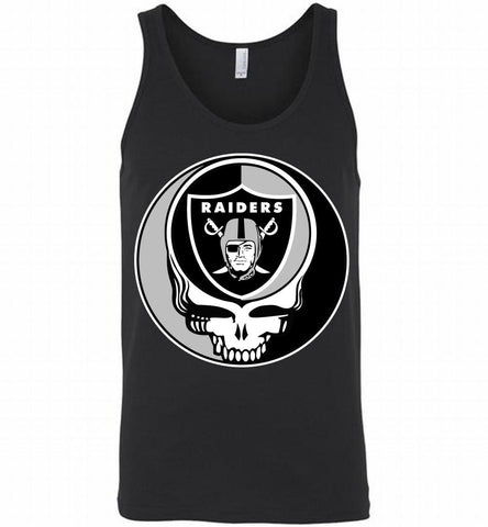 Oakland Raiders  Grateful Dead Logo Band Tank - zezetee