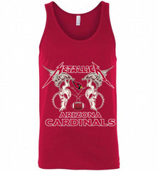 Metallica Arizona Cardinals Logo Tank - zezetee