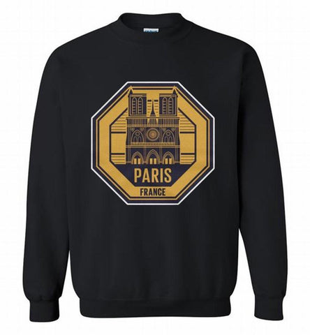 Pray For Paris Notre Dame Cathedral Fire 2019 Unisex Softstyle T-Shirt with Tear Away Label Notre-dame de Paris Crewneck Sweatshirt - zezetee