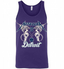 Metallica Detroit Tigers Logo Tank - zezetee
