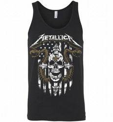 Metallica Snake Skull New Orleans Saints Logo Tank
