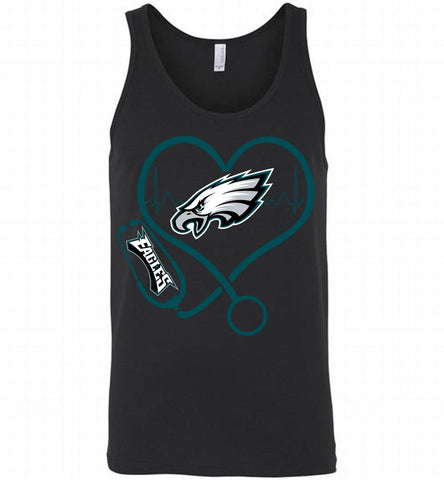 Nurse Heartbeat Philadelphia Eagles Tank - zezetee