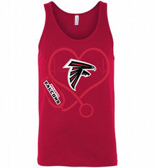Nurse Heartbeat Atlanta Falcons Tank - zezetee