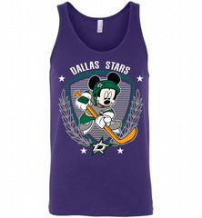 NHL Hockey Mickey Mouse Dallas Stars Disney Tank - zezetee