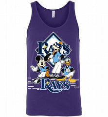 Mickey Goofy Donald Tampa Bay Rays Teams Tank - zezetee