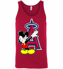 Disney Mickey Mouse Dabbing Los Angeles Angels Tank - zezetee
