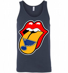 St Louis Blues  x The Rolling Stones Logo Tank - zezetee