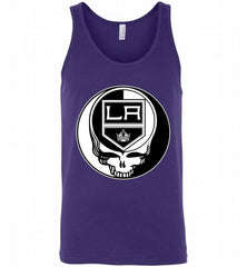 NHL TEAM LOS ANGELES KINGS X GRATEFUL DEAD LOGO BAND Tank - zezetee