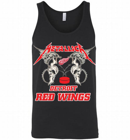 Metallica Detroit Red Wings Logo Tank - zezetee