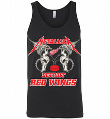 Metallica Detroit Red Wings Logo Tank - zezetee