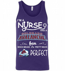 I'M A Nurse And A Colorado Avalanche Fans Gift Tank - zezetee