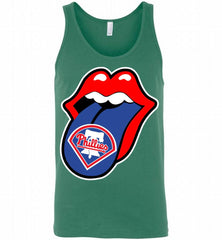 Philadelphia Phillies  x The Rolling Stones Logo Tank - zezetee