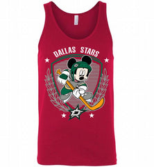 NHL Hockey Mickey Mouse Dallas Stars Disney Tank - zezetee