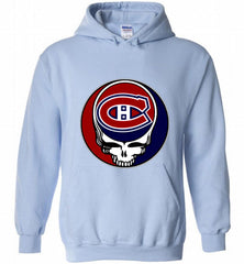 NHL TEAM MONTREAL CANADIENS X GRATEFUL DEAD LOGO BAND Hoodie - zezetee