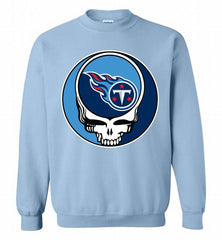 Tennessee Titans Grateful Dead Logo Band Crewneck Sweatshirt - zezetee
