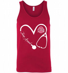 LOVE NURSE TRUMP AROUND OHIO STATE BUCKEYES GIFT Tank - zezetee