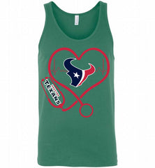 Nurse Heartbeat Houston Texans Tank - zezetee