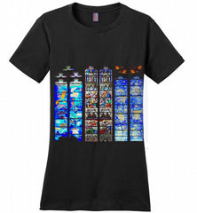 3-Vitraux Cathedrale Notre Dame de Rodez Ladies Perfect - zezetee
