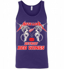 Metallica Detroit Red Wings Logo Tank - zezetee