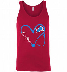 DETROIT LIONS LOVE NURSE ONE PRIDE GIFT Tank - zezetee