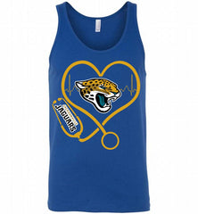 Nurse Heartbeat Jacksonville Jaguars Tank - zezetee