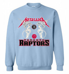 Metallica Toronto Raptors Logo Crewneck Sweatshirt - zezetee