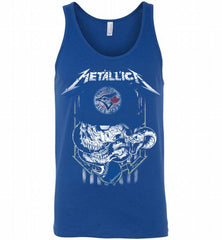 Metallica Skull Toronto Blue Jays Logo Tank - zezetee