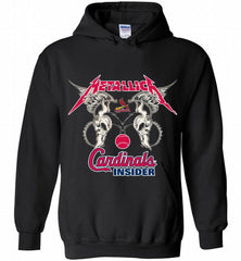 Metallica St Louis Cardinals Logo Hoodie - zezetee